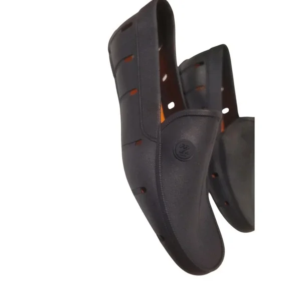 Izod Aqua Boat Shoe Mens Size 8 Black Color EUC Rubber Material - Picture 7 of 13